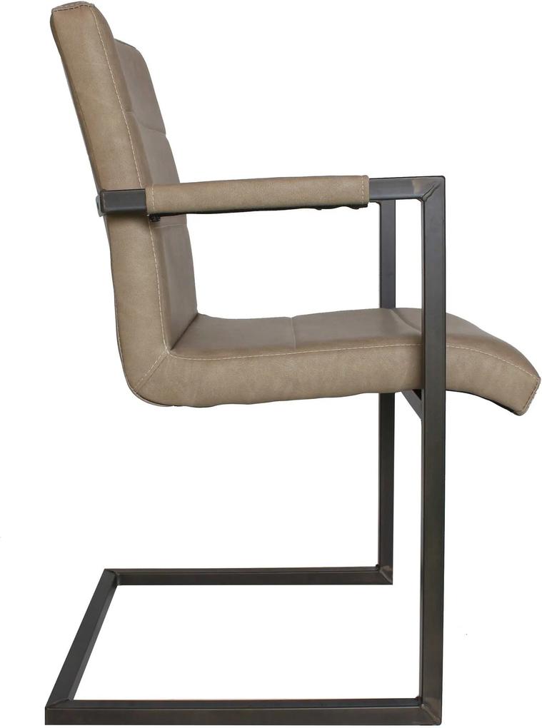 Dimehouse | Eetkamerstoel Jay breedte 55 cm x diepte 61 cm x hoogte 85 cm grijs eetkamerstoelen textiel stoelen & fauteuils | NADUVI outlet