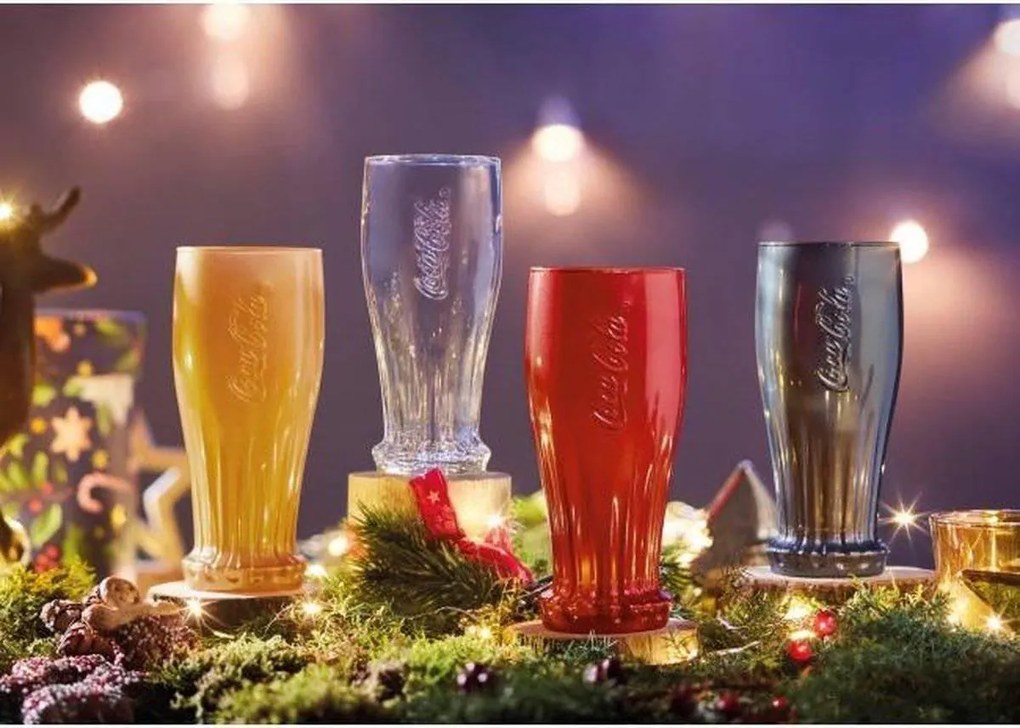 Set van 4 longdrinkglazen Coca Cola Crown | Luminarc