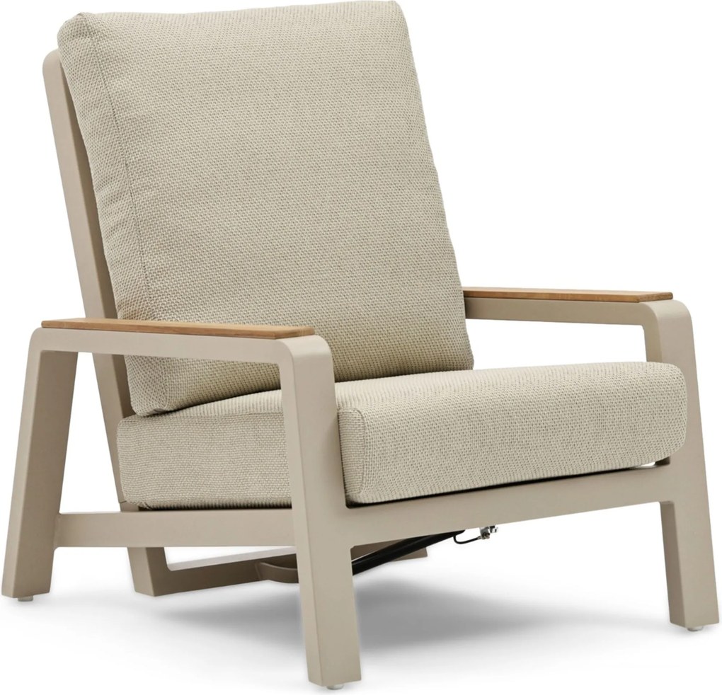 Stoel en Bank Loungeset 5 personen Aluminium Zand/Beige  Osmen Manly