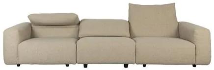 Zuiver Sofa Wings 4,5-Seater Caramel - Polyester - Zuiver - Industrieel & robuust