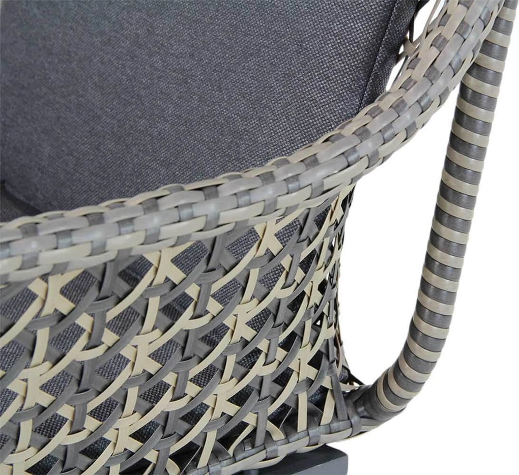 Tuinset 4 personen 180 cm Wicker Taupe Lifestyle Garden Furniture Dolphin/Veneto