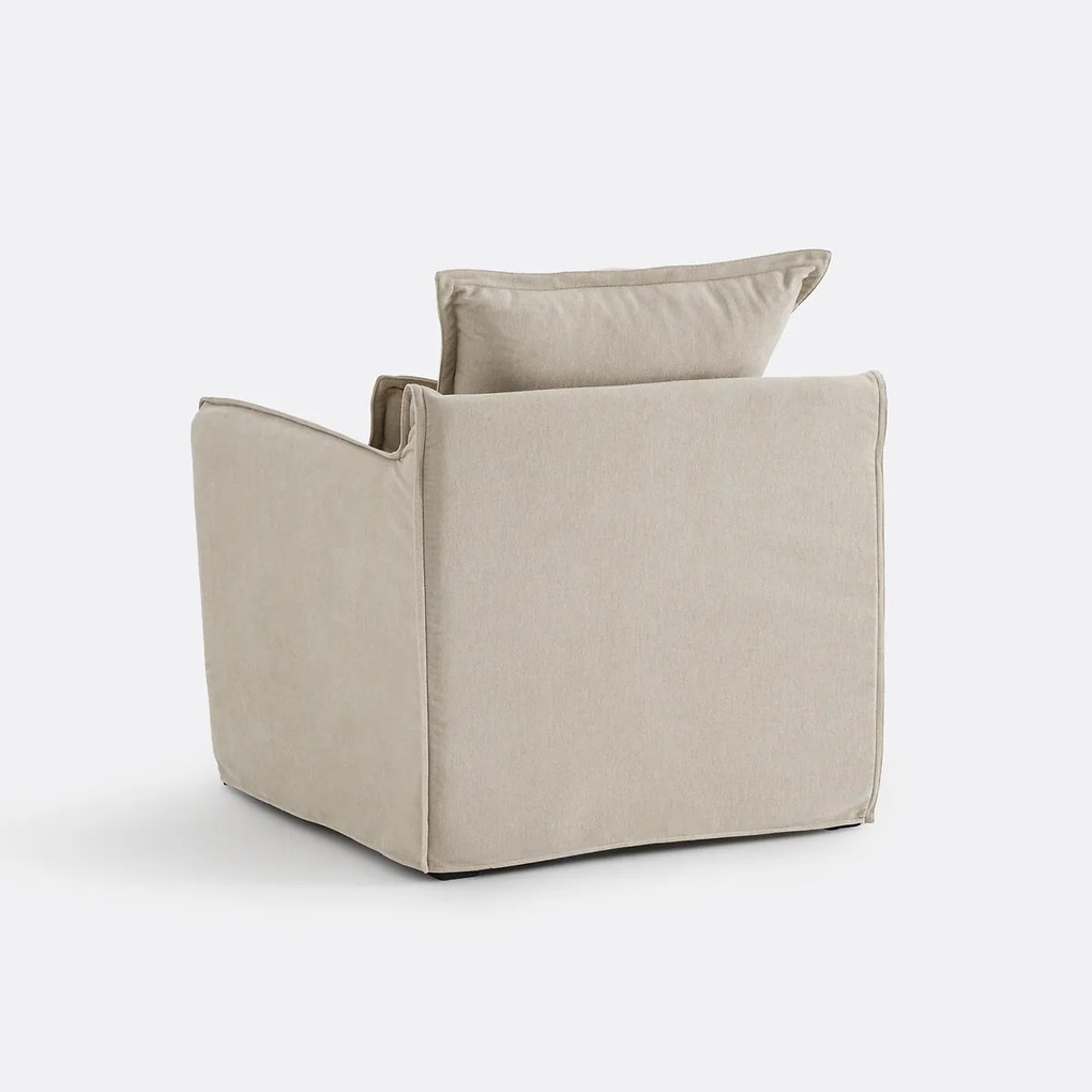 Fauteuil, afneembare hoes, in gemêleerd polyester, ODNA
