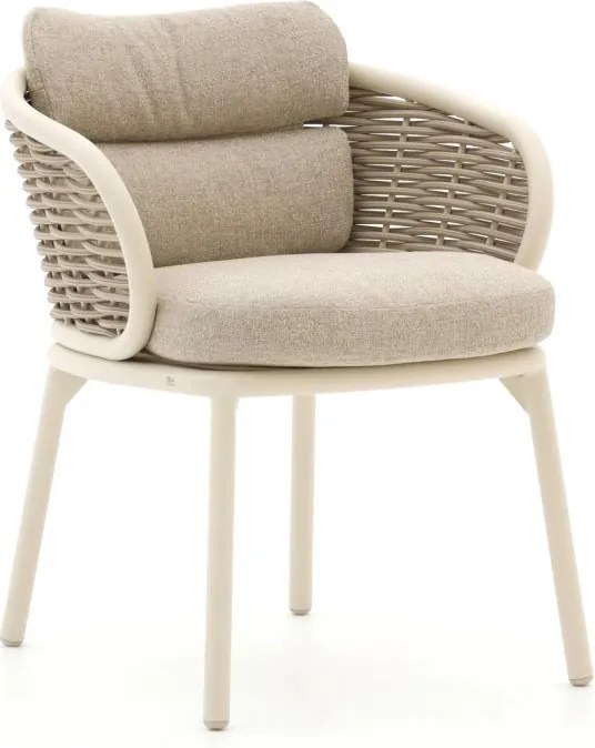Dining tuinstoel | Apple Bee Pine Key | Wicker (vlechtwerk) | Wit | Kees Smit Tuinmeubelen