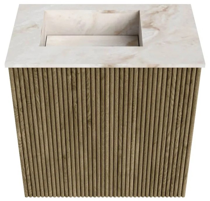 Mondiaz Joya DLux 40cm toiletmeubel dusk met wastafel faye links zonder kraangat frappe
