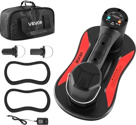 VEVOR elektrische vacuümheffer, 170 kg hefvermogen, glasheffer met digitaal display, tegelzuignap voor het tillen van tegels, graniet, hout, bestrating, gipsplaten en ramen.