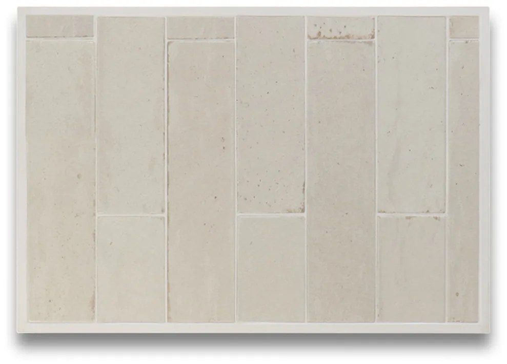 Hoogglans Handvorm Wandtegel 7x28 Cm Sarasota Beige A446