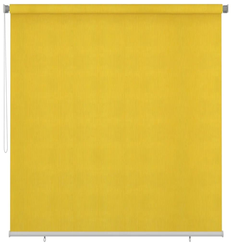 vidaXL Rolgordijn voor buiten 220x230 cm geel