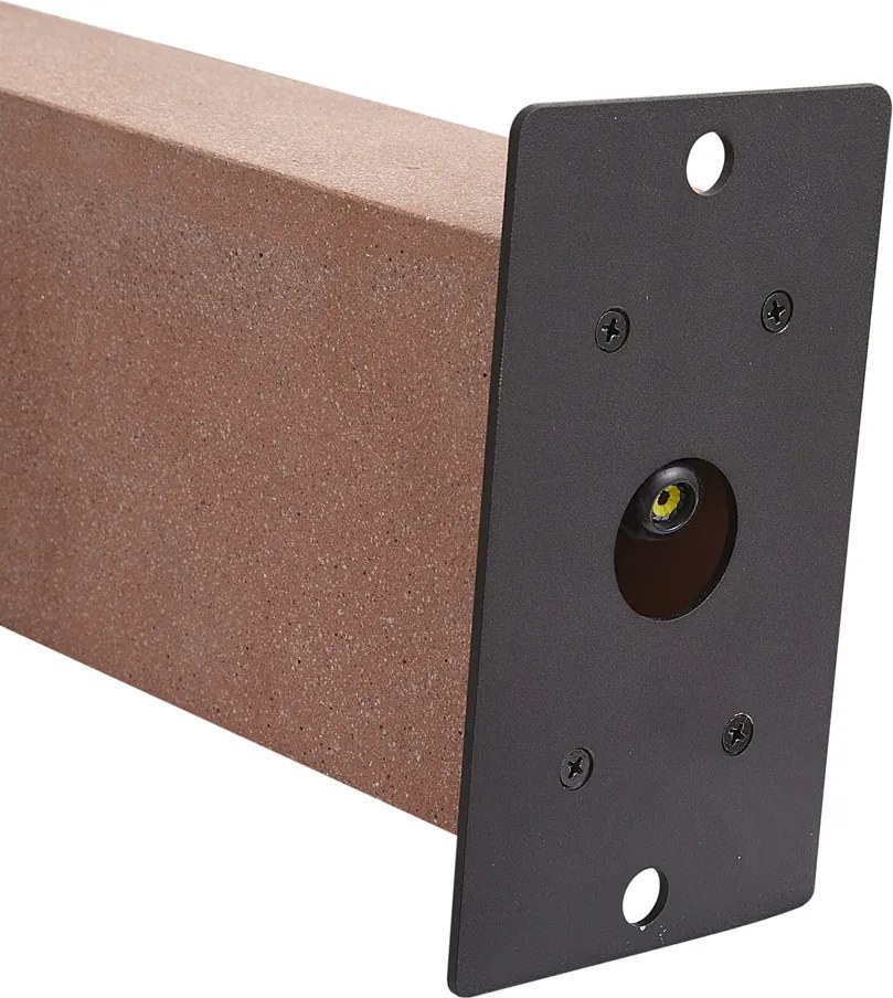 Modern buiten paaltje terracotta 35cm IP44 - Pompei