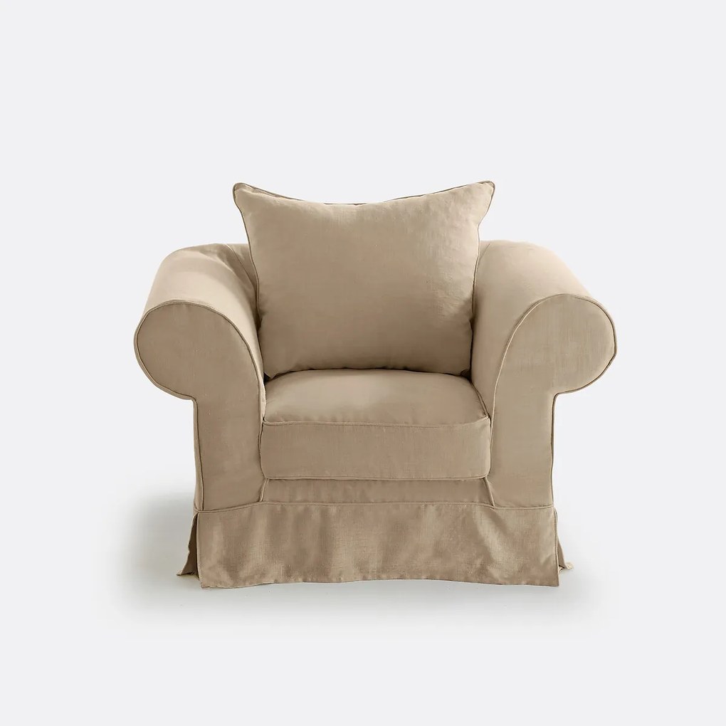 Fauteuil dik linnen, superieur comfort, Adelia