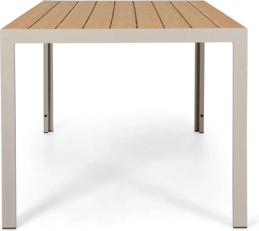Tuinset 6 personen 210 cm Kunststof Zand/Beige Domani Furniture Alba/Creta