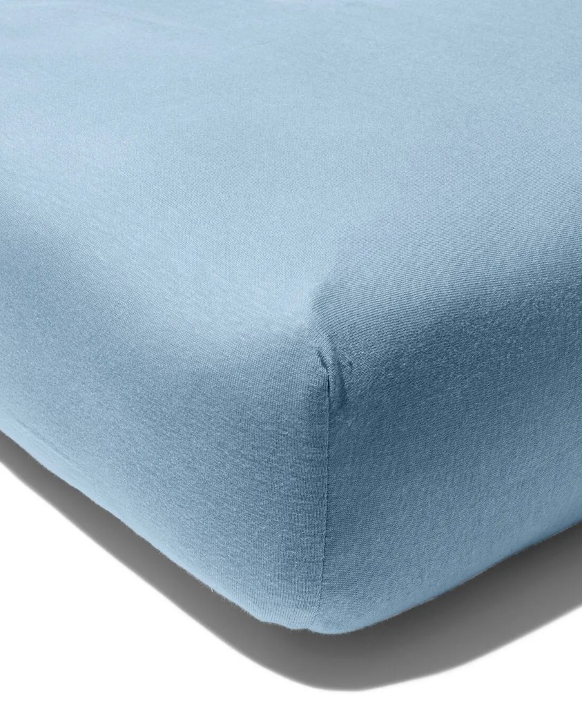 HEMA Peuter Hoeslaken Jersey 70x150 Blauw (blauw)