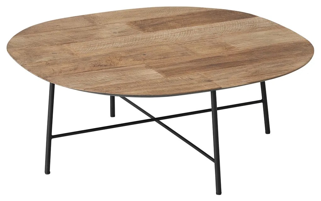 DTP Home Soho Teak Salontafel Ronde Hoeken - 90 X 90cm.