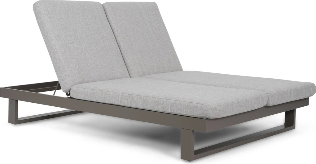 Lifestyle Garden Furniture Massimo Ligbed Met Kussen Antraciet/earth Aluminium Grijs