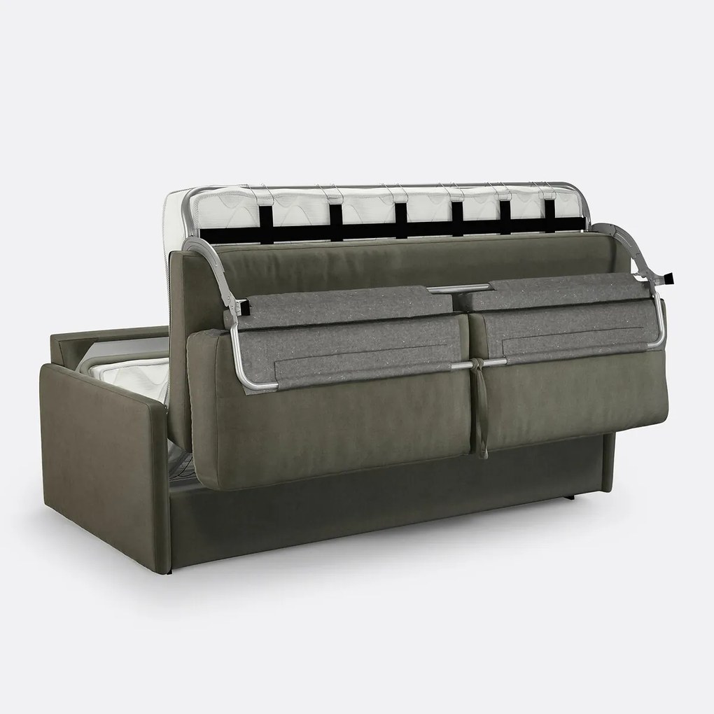 Slaapbank in katoen en linnen, 2, 3 of 4 zits, Comfort Bultex®, Marta