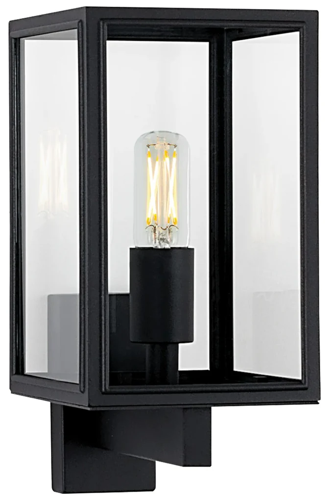 Soho Muurlamp Zwart met Lichtsensor LED