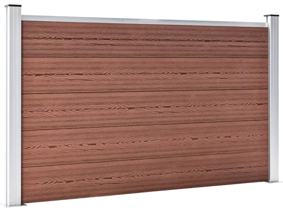 vidaXL Schutting 353x106 cm HKC bruin