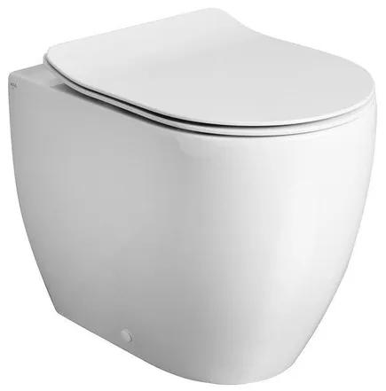 Crosswater Glide II Staand Toilet - 36.5x51x42.5cm - spoelrandloos - zonder zitting- wit glans GL6117CW