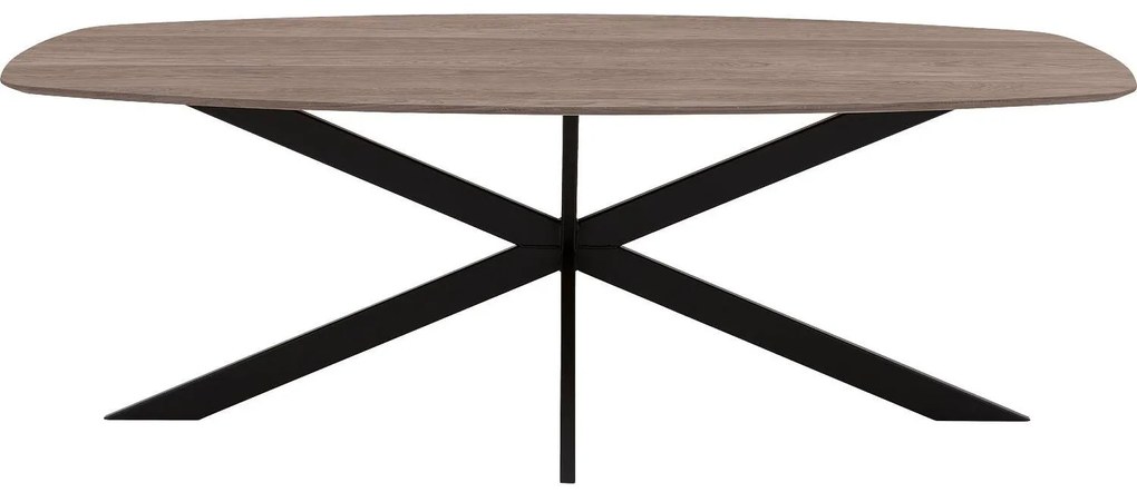 Goossens Excellent Eettafel Uniek, Semi ovaal 260 x 120 cm