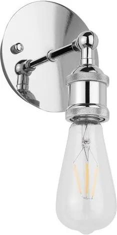 Van Heck wandlamp 11x15cm met LED verlichting 4 watt chroom LTR04