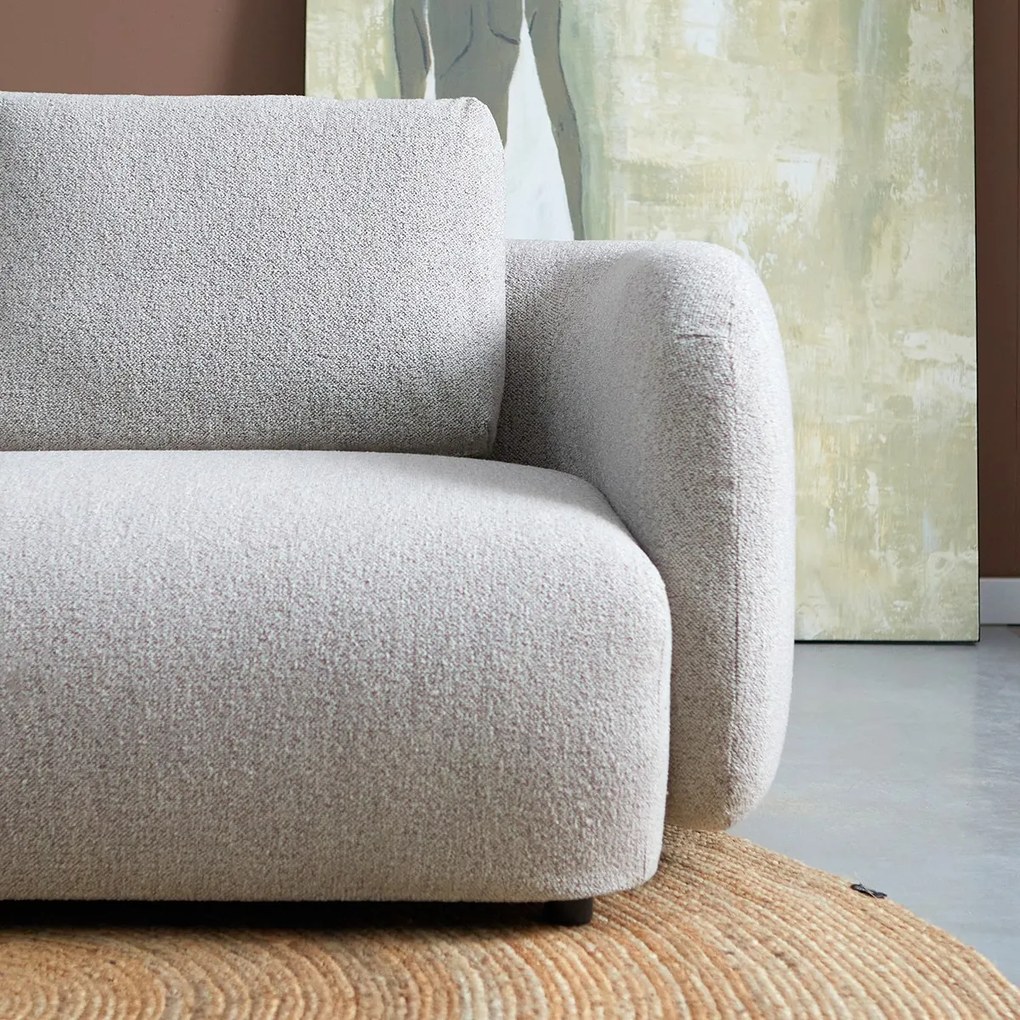 Beige Bank Met Chaise Longue Links