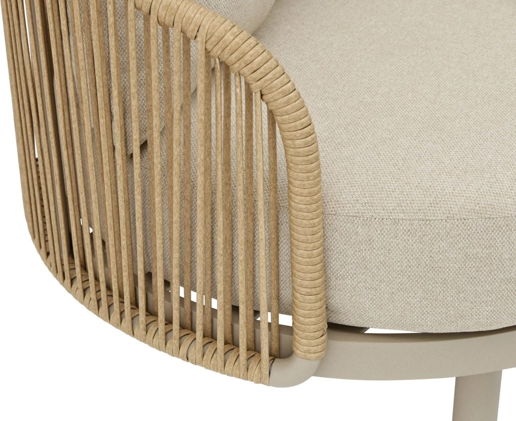 Loungeset tuin 6 personen Rope Zand/Beige  Coco Amici