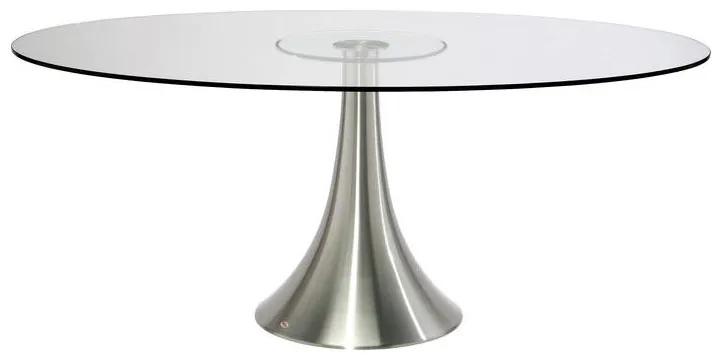 Kare Design Grande Possibilita Eettafel Met Ovaal Glazen Blad - 180 X 120cm.