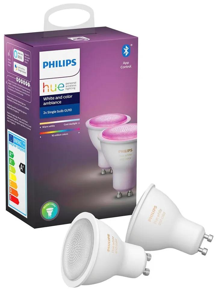 Philips Hue White and color ambiance GU10 spot lichtbron in 2-pack