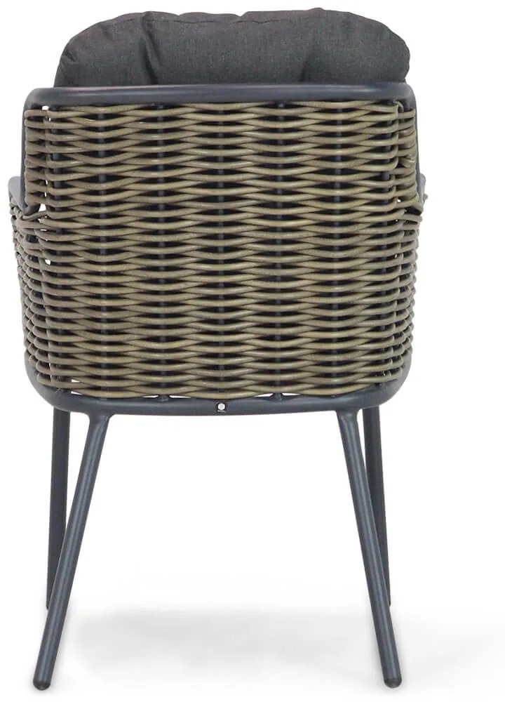 Tuinset 4 personen 180 cm Aluminium/wicker Grijs Santika Furniture Santika