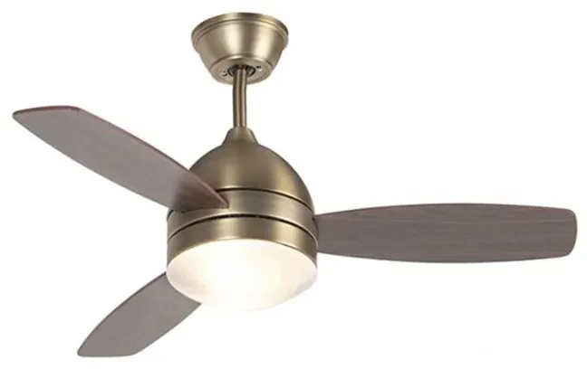 Plafondventilator met lamp brons 96cm met afstandsbediening - Rotar Modern E27 rond Binnenverlichting Lamp