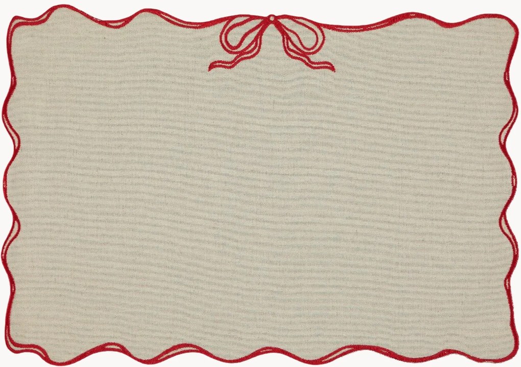 Placemat Viena met randborduurwerk