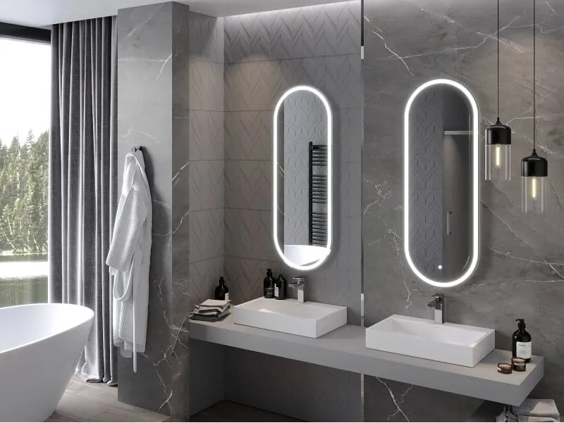 Mexen Bono verlichte badkamerspiegel 45 x 120 cm, LED 6000K, antivries - 9816-045-120-611-00