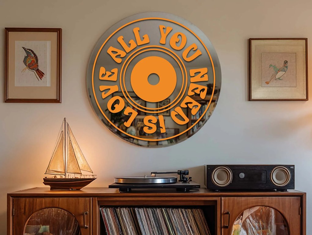 Spiegelsticker S42 – CD- All you need is love
