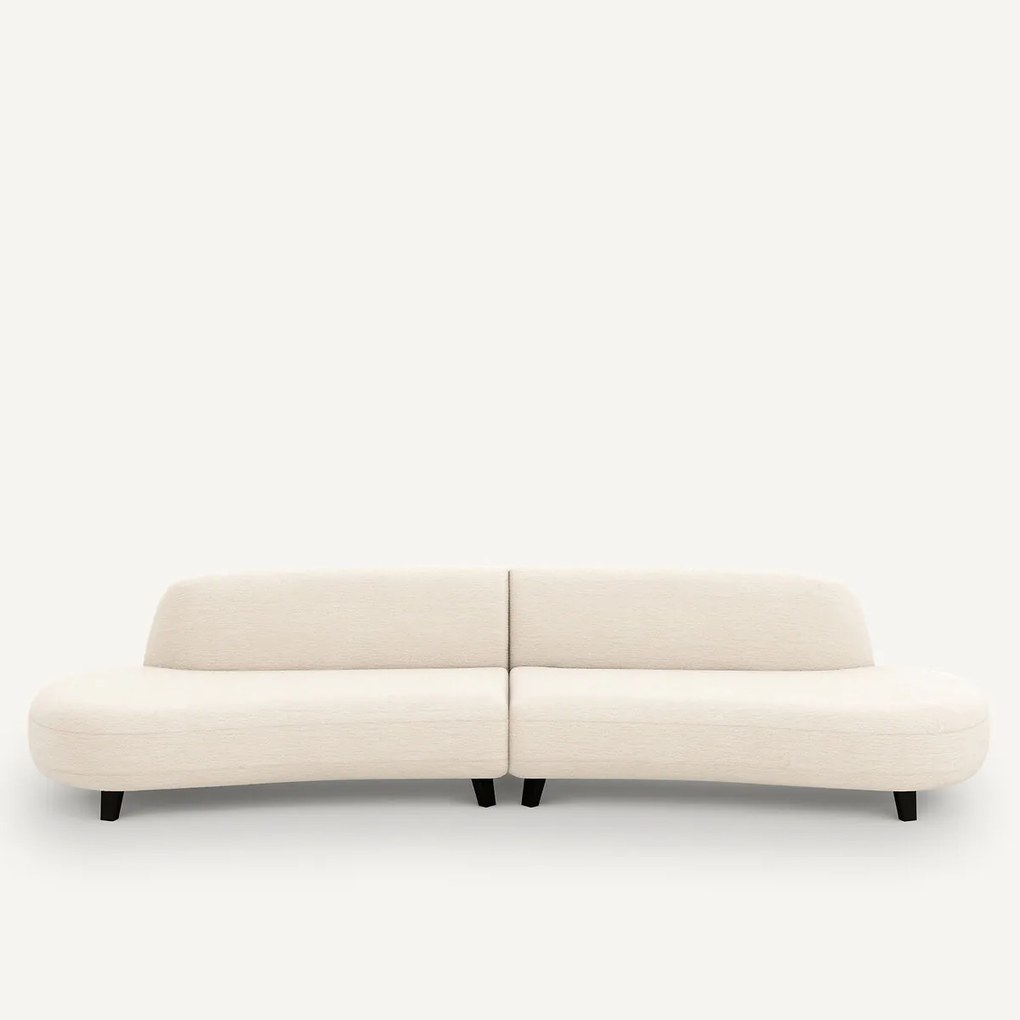 6-zits bank, in gerecycled chenille, Rosebury