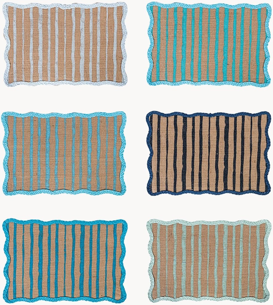 Placemats Ocean, 6-delig, gemixt