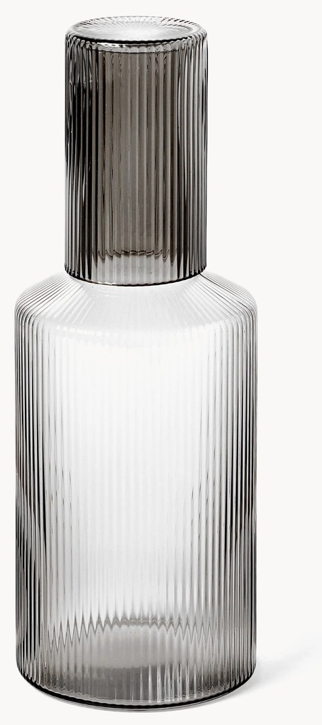 Mondgeblazen deksel Ripple voor karaf