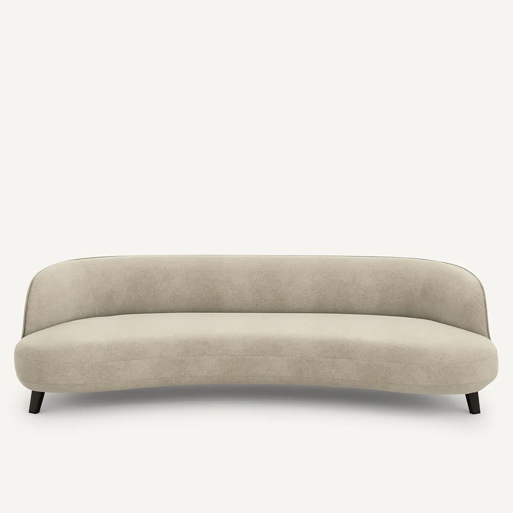 5-zits bank in linnen fluweel, Rosebury, ontwerp Emmanuel Gallina