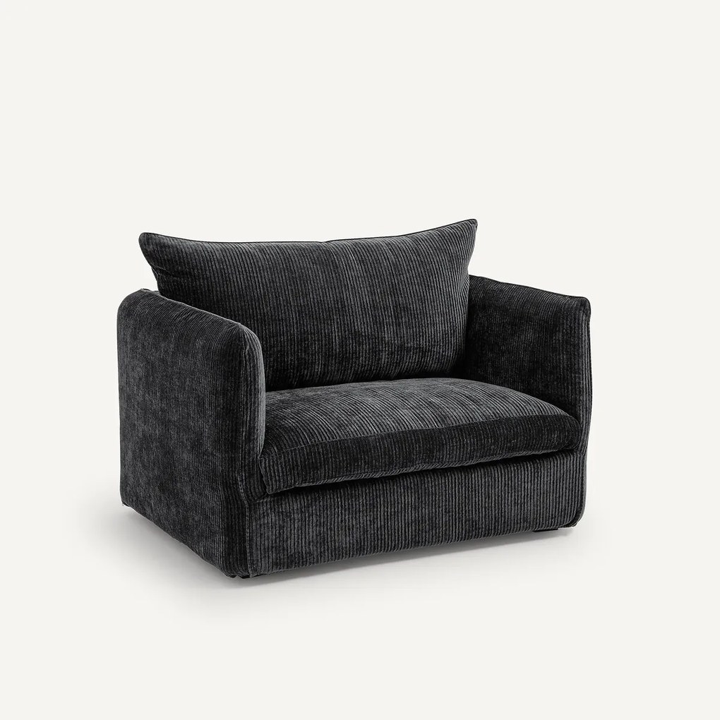 Fauteuil in geribd fluweel, Néo Chiquito