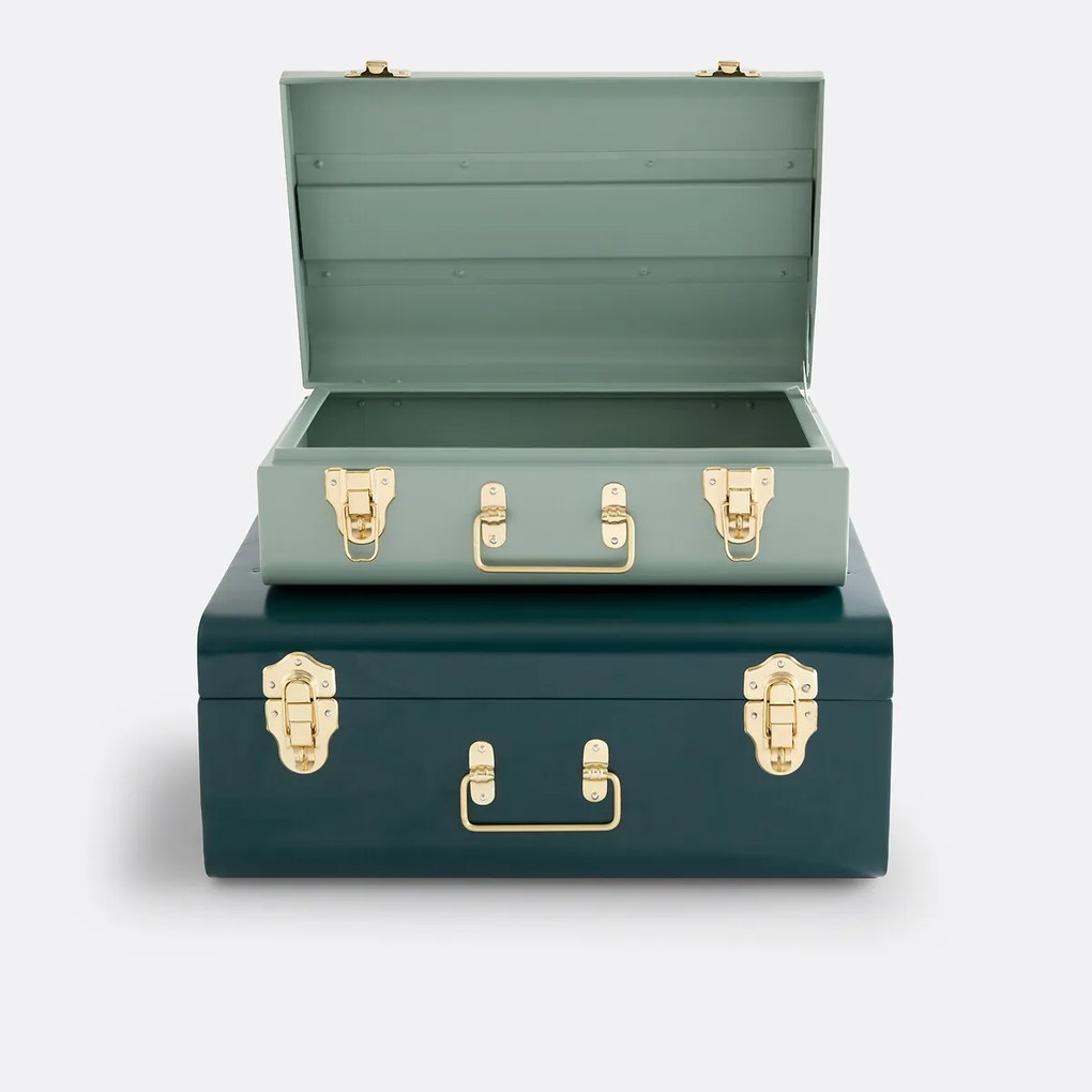 Set van metalen koffers, Masa