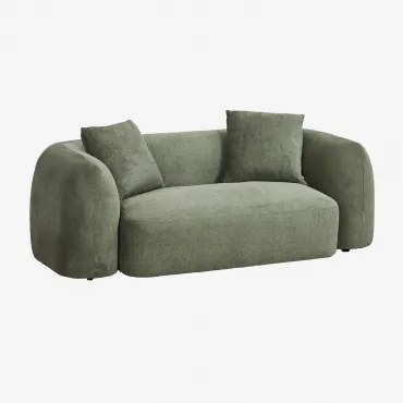 2-zits Bank In Chenille Coco Chenille Saliegroen - Sklum
