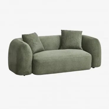 Coco 2-zits Chenille Bank Stof Chenille Groen – Salie - Sklum