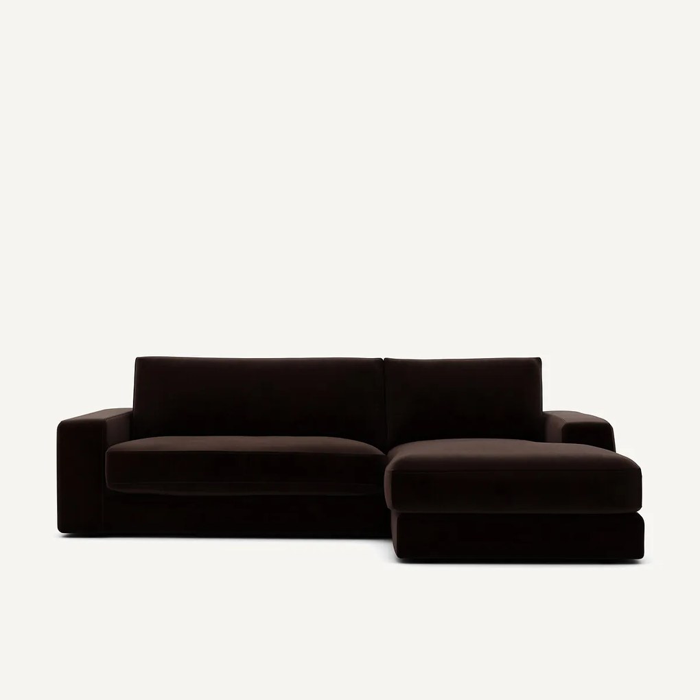 Hoekbank in fluweel, Skander