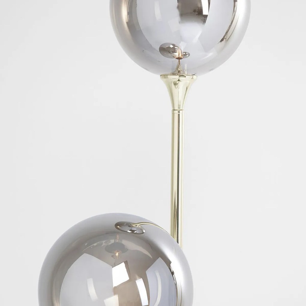 Gouden Vloerlamp Met Glas