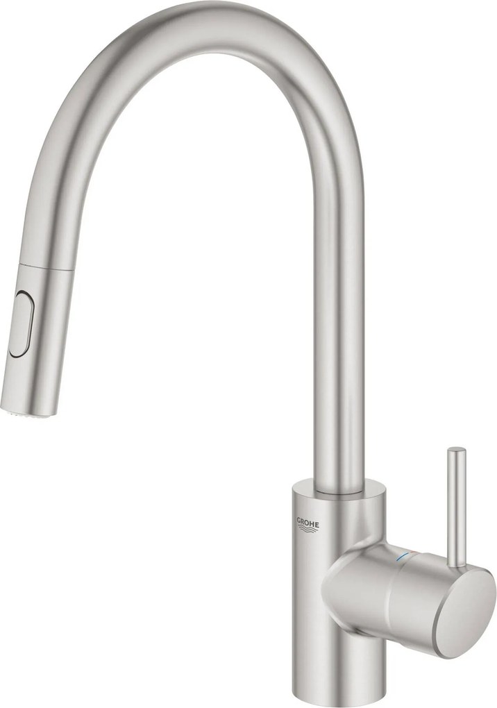 Grohe Concetto keukenmengkraan uittrekbare uitloop Supersteel
