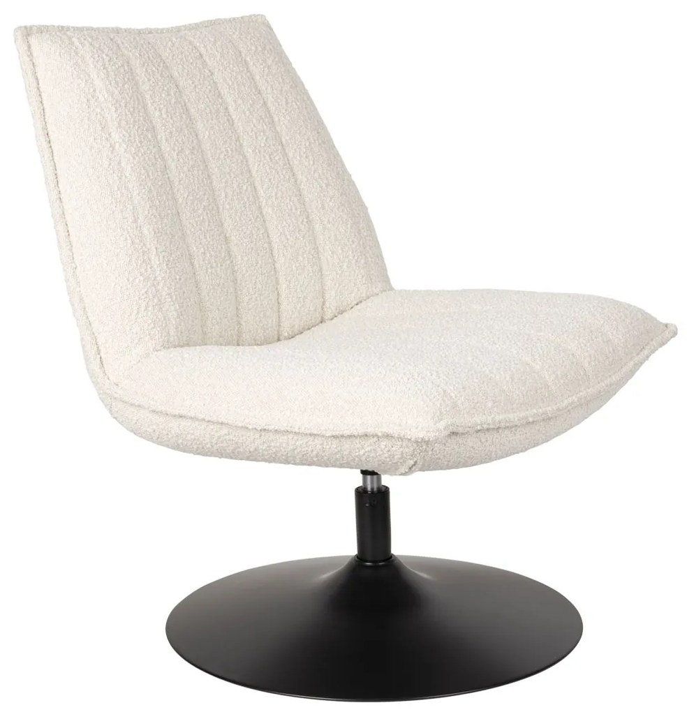 Draaibare Fauteuil Wit Boucle