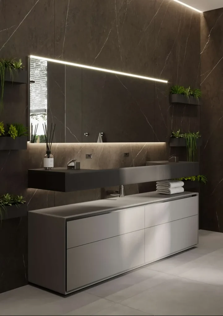 Martens Design Praag spiegel met LED verlichting, spiegelverwarming en sensor 120x70cm