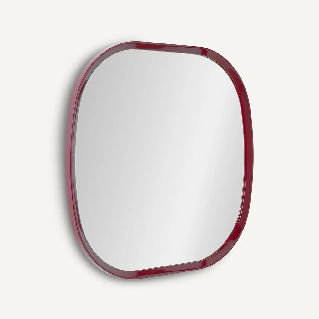 Organische, gelakte spiegel, hoogte 80 cm, ORION