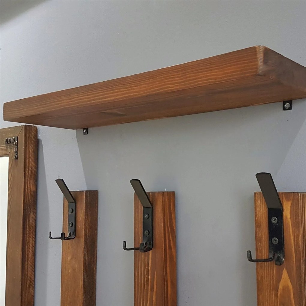 Wandspiegel Ford met kapstokken | Hannah Home