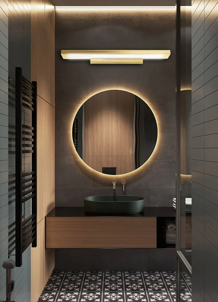 LED Goud 80cm wandlamp APP838-1W