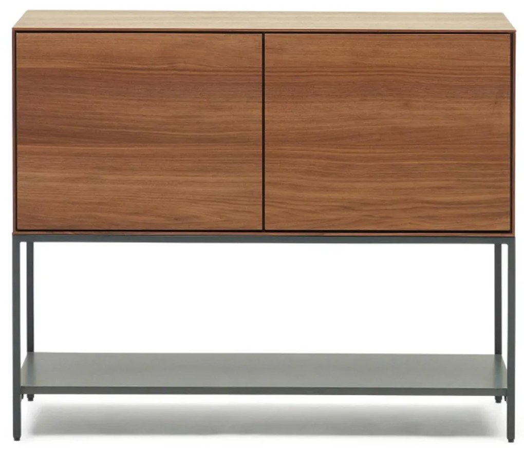 Kave Home Vedrana Design Dressoir Op Hoge Poten Walnoot - 97.5x40x80cm.