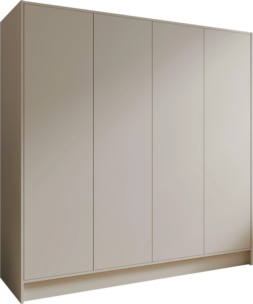 Kledingkast Arecibo 102, Kasjmier, 200x200x51cm, 160 kg, Kledingkast deuren: Met scharnieren, Aantal planken: 4, Aantal planken: 4